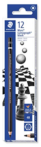 【中古】【未使用・未開封品】Staedtler Mars Lumograph 100B-4Bプレミアムクオリティペンシル4Bボックス12、ブラック
