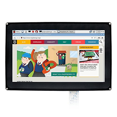 【中古】【未使用・未開封品】Waveshare Raspberry Pi 10.1inch HDMI LCD 1024x600 Capacitive Touch Screen with case Supports Raspberry Pi 2 3 Model B B+ &BeagleBone Bl