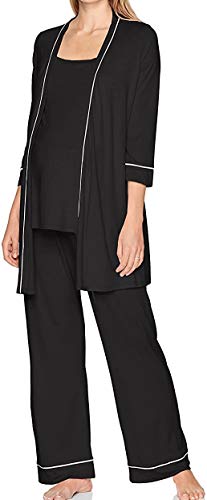 【中古】【未当て嵌める・未開封品】Cosabella Women\u0027s Bella Maternity 3pc Pj Set, Black/Ivory, Medium その他-靴