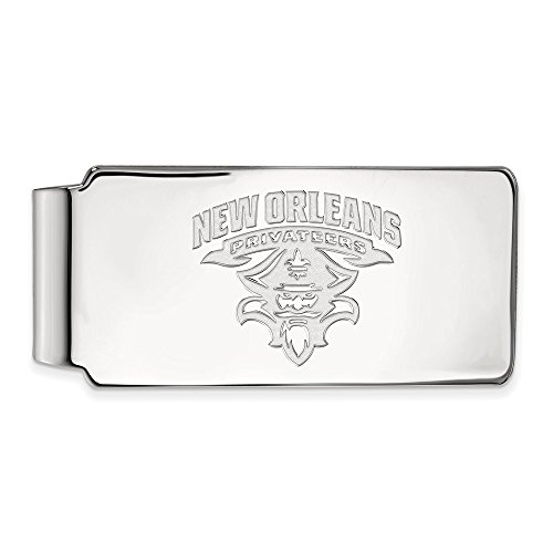 【中古】【未使用・未開封品】LogoArtスターリングシルバー大学の新しいOrleansお金クリップ