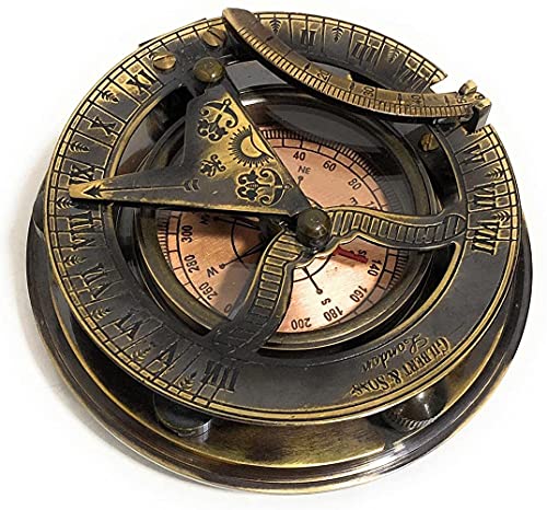 【中古】【未使用・未開封品】NauticalMart サンダイヤルコンパス ソリッド真鍮サンダイアル