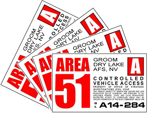 【中古】【未使用・未開封品】Starbase 79 エリア 51 ステッカー - 4枚セット