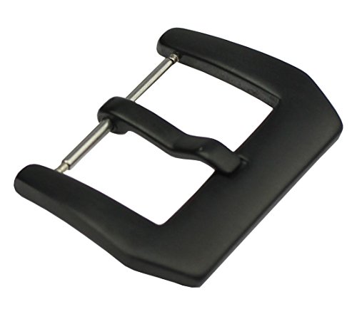 【中古】【未使用・未開封品】RECHEREステンレススチール時計バンドストラップ留めピンTangバックル18?mm 20?mm 22?mm 24?mm 20mm Black(matte)