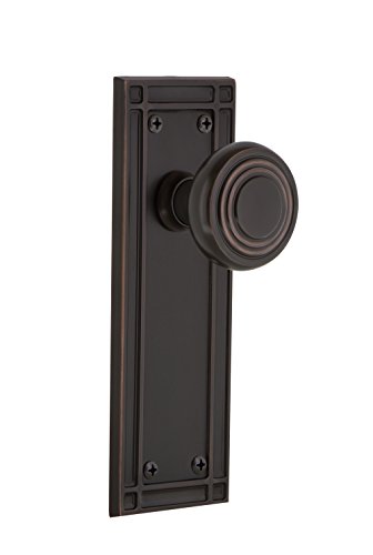 【中古】【未使用・未開封品】Nostalgic Warehouse ミッションプレート プライバシーデコ ドアノブ 流行に左右されないブロンズ|AJIMURA-SHOP