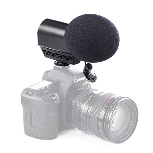 【中古】【未使用・未開封品】Saramonic VMIC ステレオコンデンサー ビデオマイク ゴム引きショックマウント ハイパスフィルター レベルコントロール 高周波スイッチ モニタリ