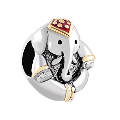 【中古】【未使用・未開封品】LovelyJewelry象チャームアンティーク'dタイ動物ビーズSブレスレット