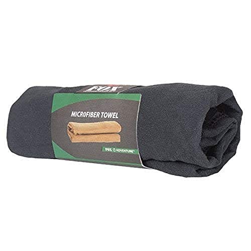 【中古】【未当て嵌める・未開封品】Fox Outdoor Products マイクロファイバータオル S 黒いこと その他-スポーツ・アウトドア