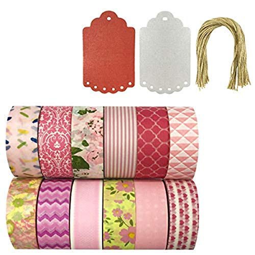 【中古】【未使用・未開封品】(ADSET38 + 20 Tags) - Allydrew Washi Tapes Decorative Masking Tapes, Set of 12, ADSET38｜AJIMURA-SHOP