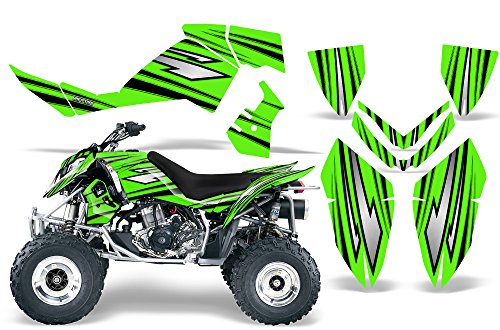 【中古】【未使用・未開封品】CreatorX グラフィックスキット デカールステッカー Polaris Outlaw 450 500 525 2006-2008 Graphics SpeedX ブラックグリーン|AJIMURA-SHOP