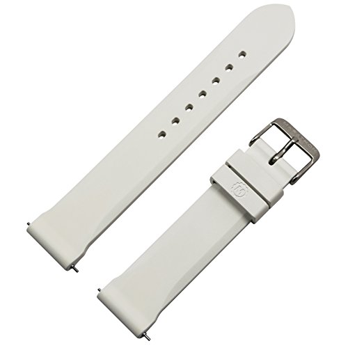 【中古】【未当て嵌める・未開封品】Marathon Divers模範例天然ゴム時辰儀ダンス楽隊/同盟罷業一回り。Made In Italy。 20 粍 白いこと