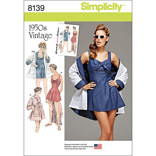 【中古】【未使用・未開封品】Simplicity Creative Patterns 8139 Misses' Vintage Bathing Dress and Beach Coat, R5 (14-16-18-20-22) by Simplicity Creative Patterns