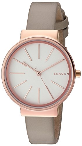 【中古】【未使用・未開封品】Skagen Ancherレザー腕時計 One Size ローズゴールド
