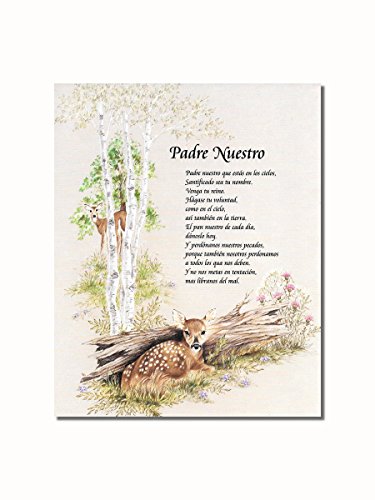 【中古】【未使用・未開封品】Hispanic新しい父Padre Nuestroスペイン語詩壁画像8?x 10アートプリント