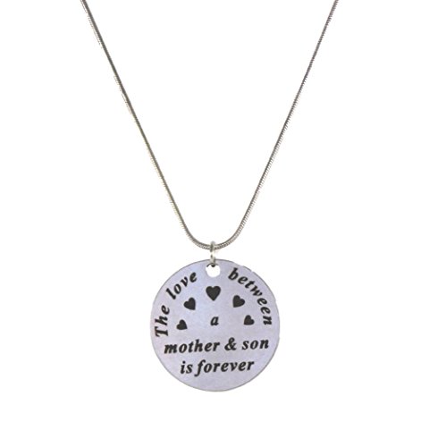 【中古】【未使用・未開封品】The Love Between a Mother & Son is Foreverステンレススチール記念品メッセージネックレス