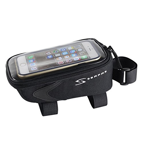 【中古】【未使用・未開封品】Serfas 携帯電話 自転車 トップチューブバッグ (ブラック)|AJIMURA-SHOP