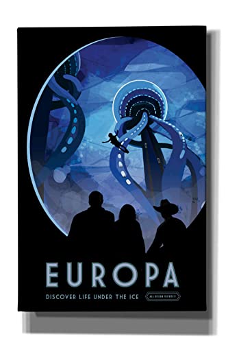 【中古】【未当て嵌める・未開封品】Epicグラフィティ\" Visions of the Future : Europa NASA\"" Giclee帆布壁作物 12\"" x 18\"" EPIC-CA1218190"