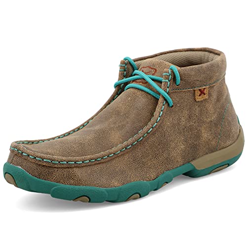 【中古】【未当てはめる・未開封品】(11 B(M) US, Bomber) - Twisted X Women\u0027s Driving Moccasin Bomber Turquoise