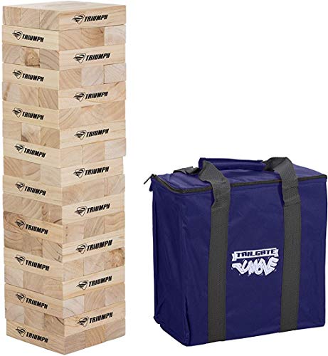 【中古】【未当て嵌める・未開封品】Triumph 大型タンブルタワー - 木製タンブルブロック54個と持ちはこび入れもの属する