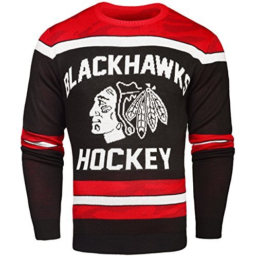 【中古】【未使用・未開封品】NHL Chicago Blackhawks Uglyグローin theダークセーター、スモール|AJIMURA-SHOP