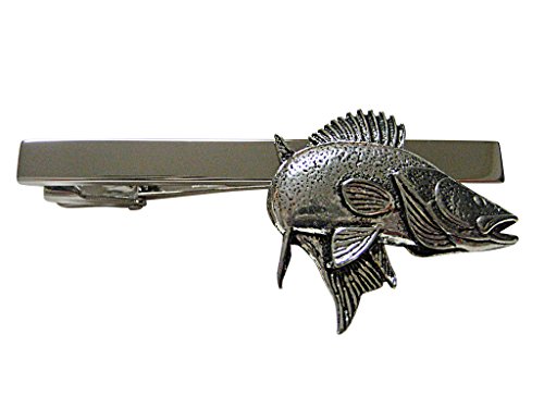 【中古】【未使用・未開封品】Zander Walleye ネクタイピン スクエア 魚