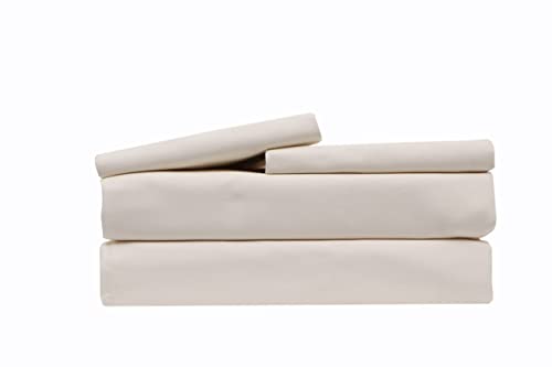 【中古】【未当て嵌める・未開封品】(King, Ivory) - Authentic Egyptian cotton Sheet Set fits mattresses up to 48糎 deep 1200 TC Colour- Ivory, Solid Size- King By Marina S
