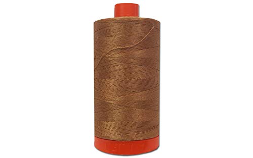 【中古】【未使用・未開封品】Aurifil Mako コットン糸 ソリッド 50wt 1422ヤード ライトチェスナット