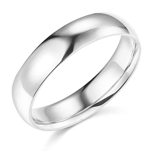 【中古】【未使用・未開封品】Wellingsale 結婚指輪 14Kイエローまたはホワイトゴールド メンズ 5ミリ 伝統的なクラシックフィット|AJIMURA-SHOP