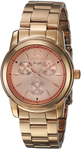 【中古】【未使用・未開封品】Invicta Women 21692 Angel Quartz Chronograph Rose Gold Dial Watch