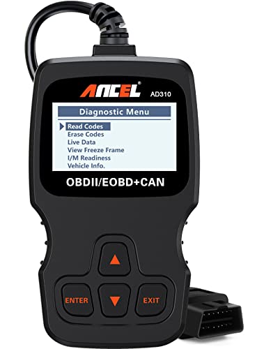 【中古】【未当て嵌める・未開封品】AD310 OBDII走査手道具 鉄道車両 発動機打ちこわれる読み合わせる 吊りひも愛読者 CAN 読み合わせる機 （黒）