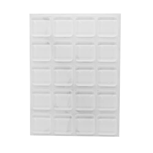 【中古】【未使用・未開封品】ゴム足粘着ラバーパッド 1インチ角 接着バンパー クリアバンパーパッド 60 Pack BMP-SQ1LX
