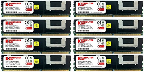 【中古】【未当て嵌める・未開封品】Komputerbay 64GB (8x 8GB) DDR2 マイコン2-5300F 667MHz CL5 ECC Fully Buffered FB-DIMM (240 PIN) w/ Heatspreaders パソコン・周辺機器-その他