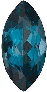 【中古】【未当て嵌める・未開封品】マーキーズシェイプロンドンブルートパーズ貴石品位AAA、12.00 x 6.00粍、大きさ2.15カラット。