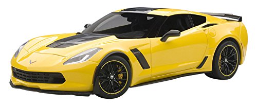 【中古】【未使用・未開封品】AUTOart 1/18 シボレー コルベット (C7) Z06 C7.R エディション (イエロー) 完成品