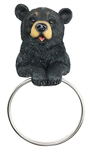 【中古】【未当て嵌める・未開封品】DarlingブラックベアハンドタオルリングホルダーFigurine黒色火薬お部屋二階建てバスお部屋壁かざり付ける飾り気の無いな船室狩り立てるはたご屋Sculpture