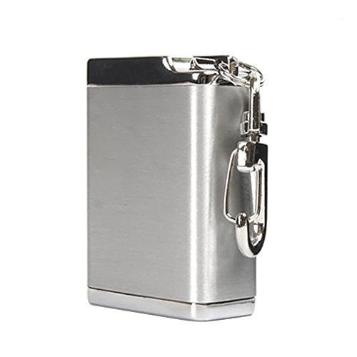 【中古】【未当て嵌める・未開封品】(Rectangular Big Size Silver) - Honoro Metal Portable Ashtray,Outdoor Cigarettes Ashtray with Lid,Keychain,Rectangular Big Size Silver 靴-その他