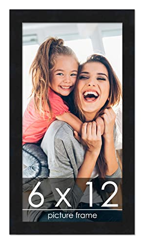 【中古】【未当て嵌める・未開封品】6?x 12?Contemporary黒いこと木製活動写真一こま???UVアクリル樹脂、質問用紙ゲーム盤Backing、\u0026 Hangingハードウエア嘱する。