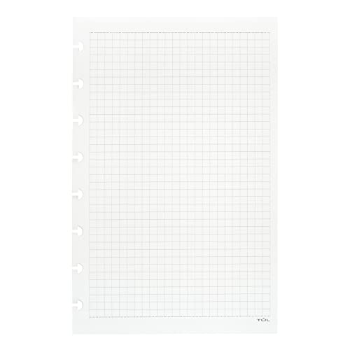 【中古】【未使用・未開封品】TUL カスタムメモ取りシステム ディスクバインドレフィル 5.5インチ x 8.5インチ ジュニアサイズ グラフ罫線 100ページ (50枚) ホワイト