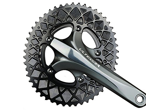【中古】【未当てはめる・未開封品】ABSOLUTE BLACK (アブソリュートブラック) PREMIUM ROAD OVALアウターチェーンリング 52TPCD110 5腕用 黒いこと