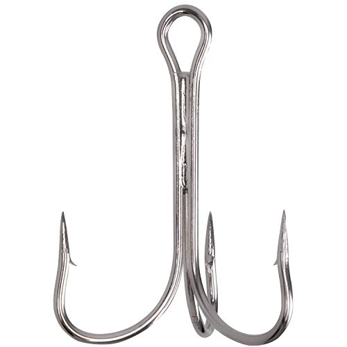 【中古】【未当て嵌める・未開封品】(7/0, Siliver-10pcs) - Shaddock Fishing 10-100Pcs Big Size Sharp Treble Hooks O\u0027Shaughnessy Sharpened Treble Fishing Hooks High Carbon
