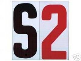 【中古】【未当てはめる・未開封品】8 7/8in ポータブルマーキーサインフレックスブラック文字記号/赤いこと数詞仕かける 300かぞえ上げる