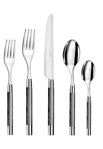 【中古】【未当て嵌める・未開封品】(Gray) - Capdeco Conty Grey Five Piece Place Setting 家電-その他