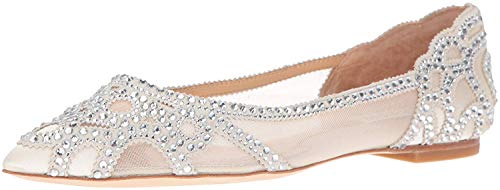 【中古】【未使用・未開封品】Badgley Mischka Gigi レディース フラット M シューズ US サイズ: 5.5 カラー: ベージュ