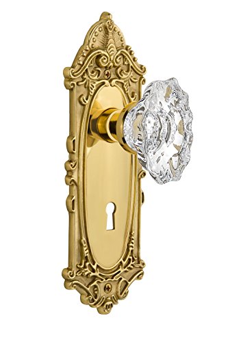 【中古】【未使用・未開封品】Nostalgic Warehouse Victorianプレートwith Keyhole Chateauノブ Privacy - 2.75\" 718869 1