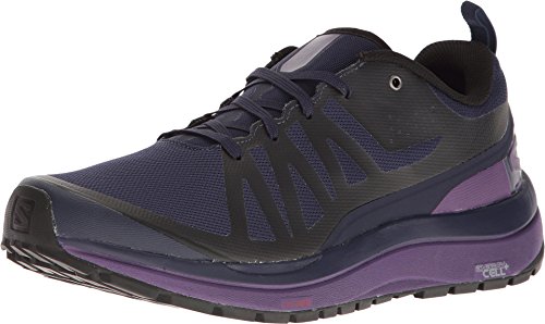【中古】【未使用・未開封品】Salomon Odyssey プロシューズ - レディース イブニングブルー/アストラルオーラ/アサイ 8|AJIMURA-SHOP