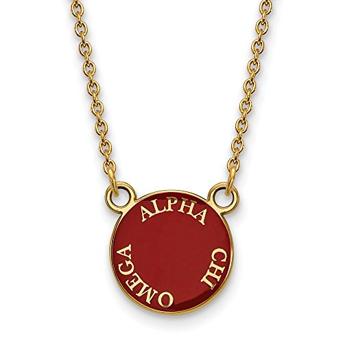 【中古】【未使用・未開封品】GPアルファChi Omega Extra Smallエナメルペンダント18インチチェーン付き｜AJIMURA-SHOP