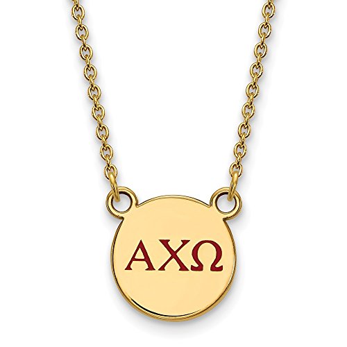 【中古】【未使用・未開封品】Logoart スターリングシルバー Gp Alpha Chi Omega スモール エナメルペンダントネックレス, 金属, 不明｜AJIMURA-SHOP