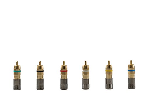 【中古】【未使用・未開封品】legrand-on-q ac300410?Compゴールドrg6u-q RCAプラグ10?pk