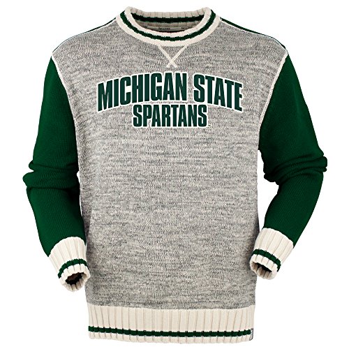 【中古】【未使用・未開封品】(Medium, Solid Forest Green) - NCAA Michigan State Spartans Mens New Crew