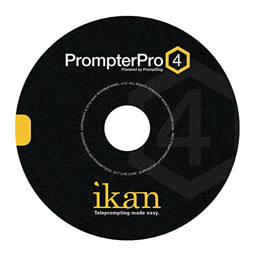 【中古】【未使用・未開封品】Ikan PrompterPro 4 テレプロンプトソフトウェア PC & Mac PrompterPro 4用 ブラック (PrompterPro 4)