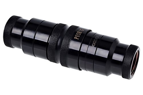 【中古】【未当て嵌める・未開封品】Alphacool Eiszapfen HF quick release connector kit G3/8 inner thread with reducing nipple G1/4 - deep black